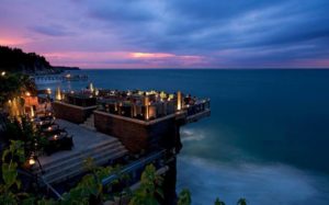 3The Rock Bar is the perfect place to watch the waves in the AYANA Resort and Spa in Bali, Indonesia.